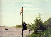 Christen Kobke View of Lake Sortedam oil on canvas